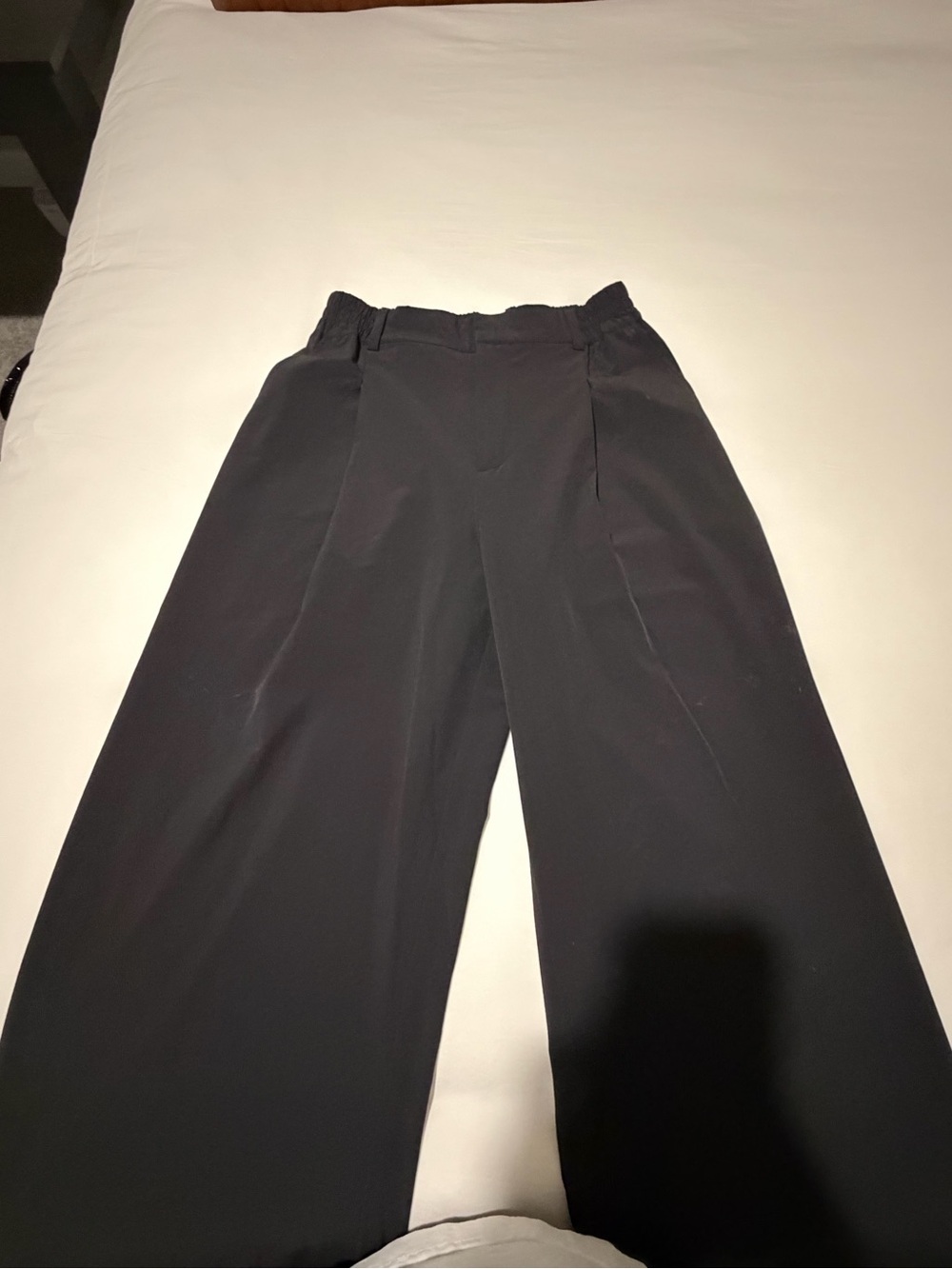 ALO Yoga Black Wide-Leg Trousers
